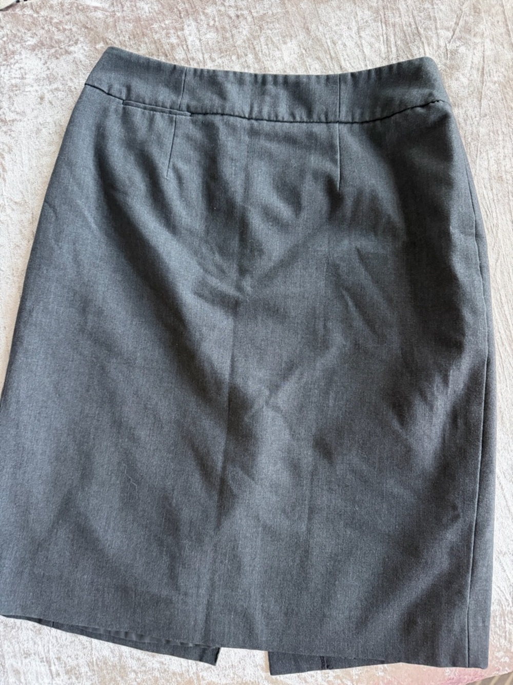 calvin klein grey midi work skirt